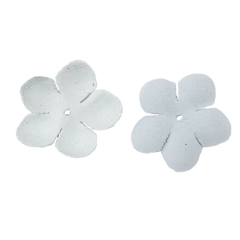 Small Exquisite Leather Flowers Handmade Artificial Flower Head Wedding Decoration DIY Scrapbooking Craft Fake Flower DXH04