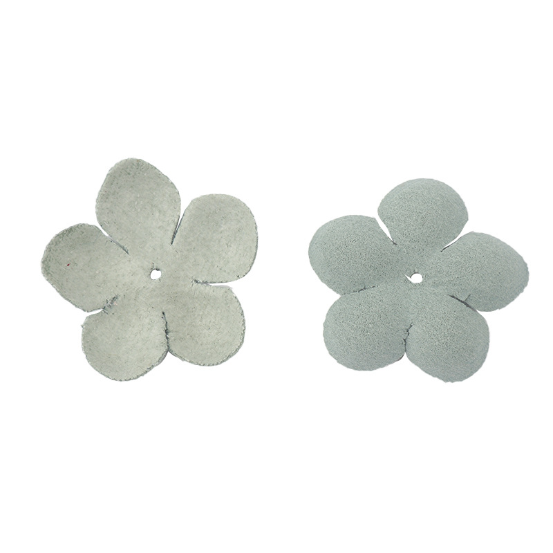 Small Exquisite Leather Flowers Handmade Artificial Flower Head Wedding Decoration DIY Scrapbooking Craft Fake Flower DXH04