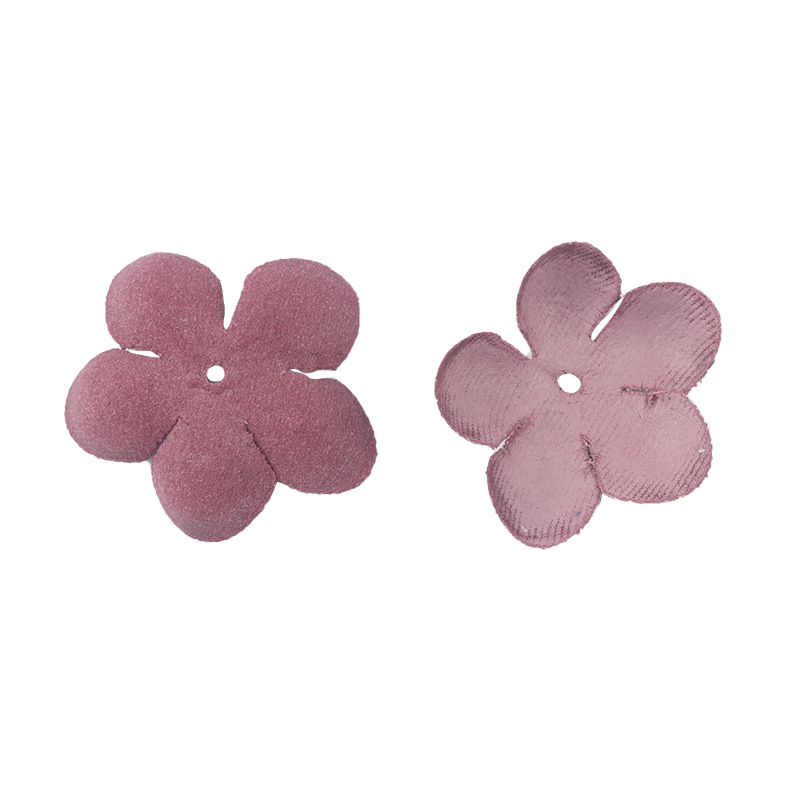 Small Exquisite Leather Flowers Handmade Artificial Flower Head Wedding Decoration DIY Scrapbooking Craft Fake Flower DXH04