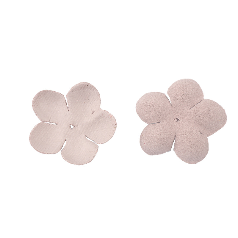 Small Exquisite Leather Flowers Handmade Artificial Flower Head Wedding Decoration DIY Scrapbooking Craft Fake Flower DXH04