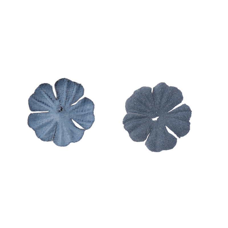 500pcs/Bag Wholesale Microfiber Leather Hair Accessories 3D DIY Handmade Flowers Six Petal 25mm Leather Flower Pieces DXH05
