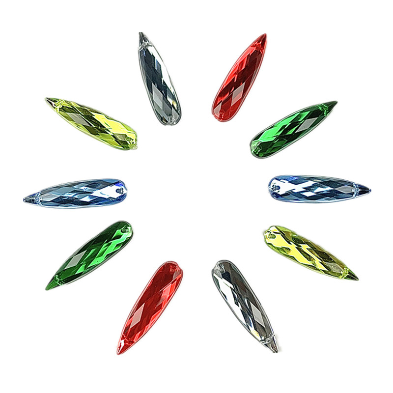 zsbszc sew Acrylic 28X7MM rhinestones WATERDROP diamonds PINK GOLD crystal rhinestone jewelry flat back beads needlework SDZ