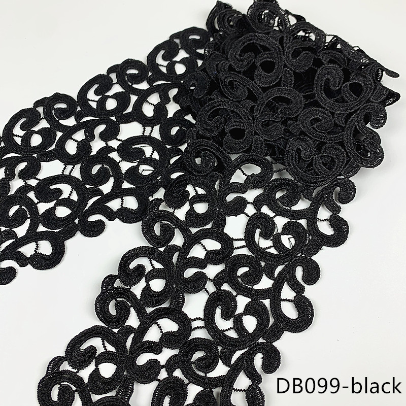 4 yards 135MM black Embroidered Lace Fabric DIY Dance costumes Garment Accessories lace trim tango Sewing Craft LP-DB099