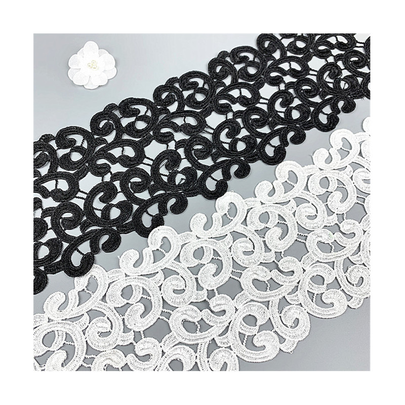 4 yards 135MM black Embroidered Lace Fabric DIY Dance costumes Garment Accessories lace trim tango Sewing Craft LP-DB099