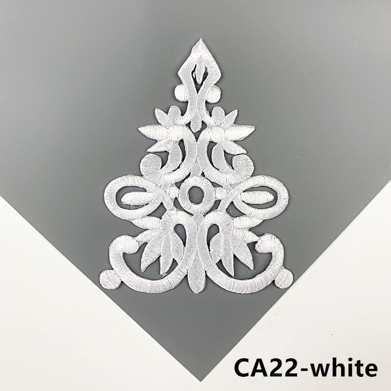 5 Pieces/Lot 10*7 cm Iron On Flower colors Embroidered Flower Appliques Cosplay Costumes Trims Embroidery Patches CA22