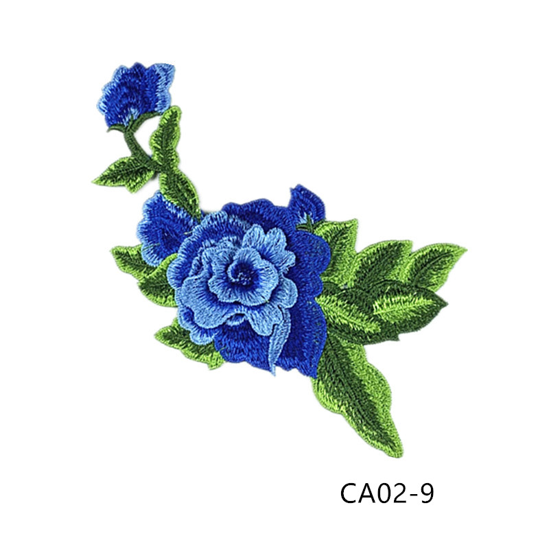 zsbszc new fashion 1pcs 22X12cm Embroidered Applique Flower patch sew on cloth wedding gown clothing accescies CA02