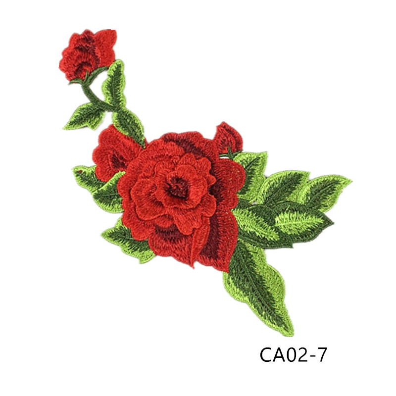 zsbszc new fashion 1pcs 22X12cm Embroidered Applique Flower patch sew on cloth wedding gown clothing accescies CA02