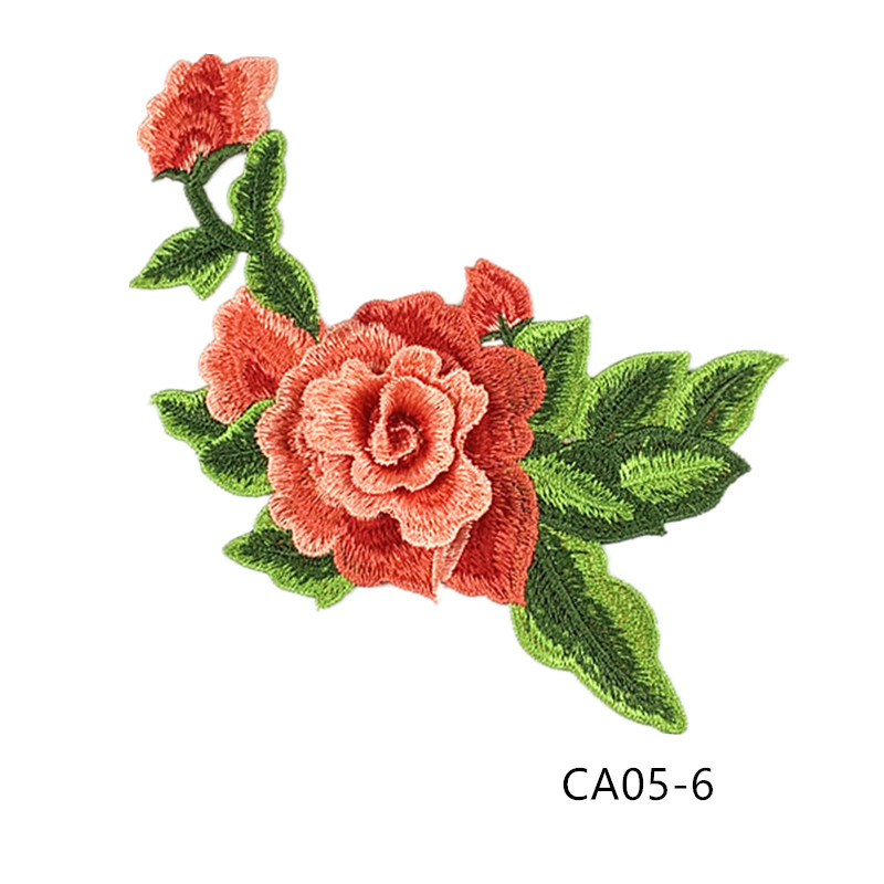 zsbszc new fashion 1pcs 22X12cm Embroidered Applique Flower patch sew on cloth wedding gown clothing accescies CA02