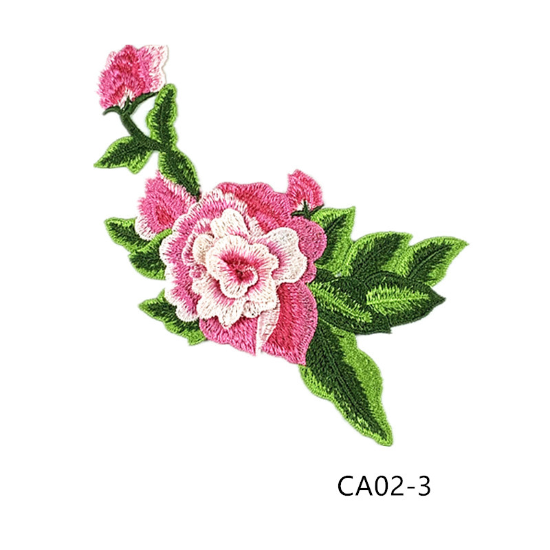 zsbszc new fashion 1pcs 22X12cm Embroidered Applique Flower patch sew on cloth wedding gown clothing accescies CA02