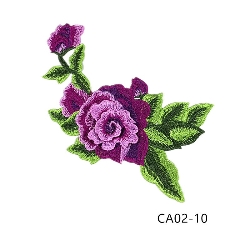 zsbszc new fashion 1pcs 22X12cm Embroidered Applique Flower patch sew on cloth wedding gown clothing accescies CA02