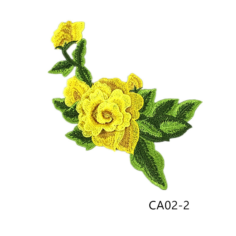 zsbszc new fashion 1pcs 22X12cm Embroidered Applique Flower patch sew on cloth wedding gown clothing accescies CA02