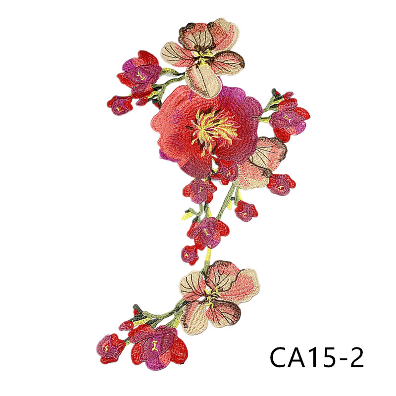 CHICKNIT fashion 56x30cm Embroidered venise lace collar red diy New Dance Skirt Dressing Party Clothing Accessories CA15