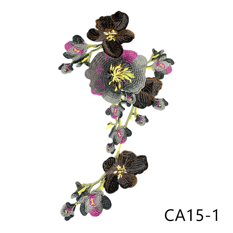 CHICKNIT fashion 56x30cm Embroidered venise lace collar red diy New Dance Skirt Dressing Party Clothing Accessories CA15