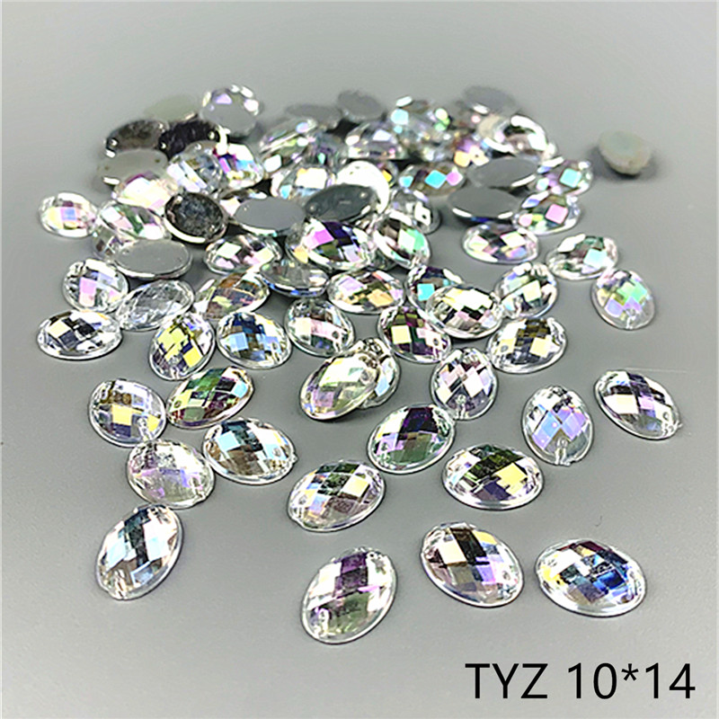 zsbszc sew Acrylic rhinestones square waterdrop diamonds white ab crystal rhinestone jewelry flat back rhinestones dress T-ABZ