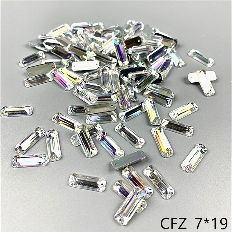 zsbszc sew Acrylic rhinestones square waterdrop diamonds white ab crystal rhinestone jewelry flat back rhinestones dress T-ABZ