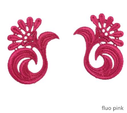 zsbszc 5 pairs gold 7colors 6*8cm small lace Applique patch Tango Latin dance ballet costumes Dress Decor Sewing Crafts CDJ09