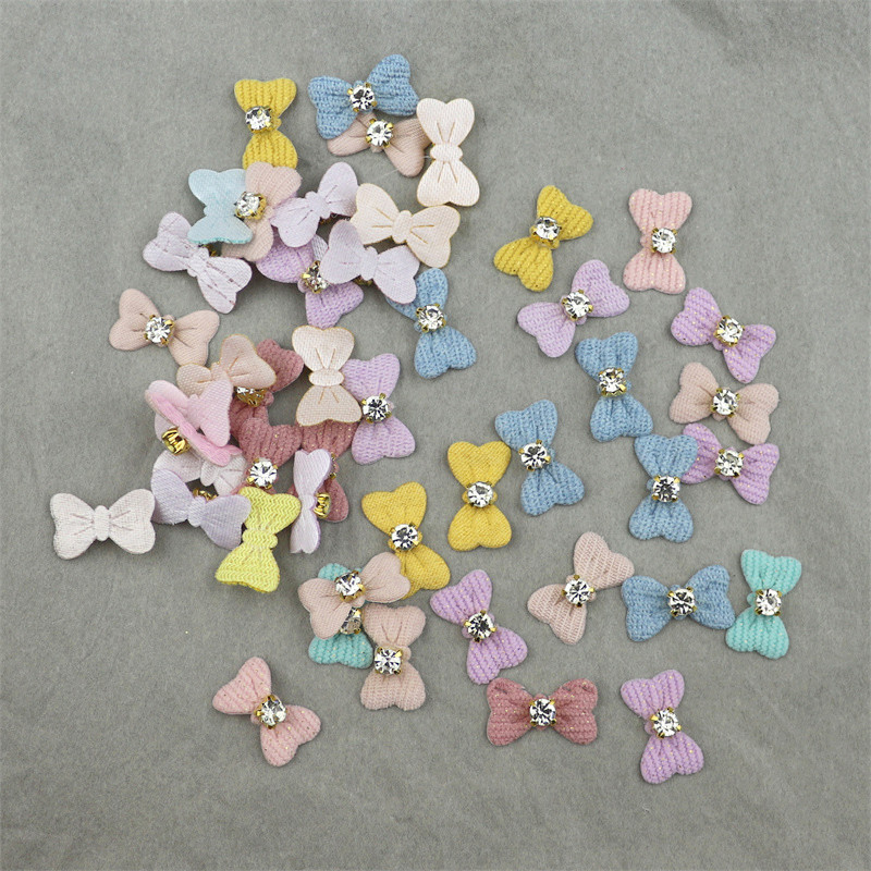 50 pieces per bag mix color DIY handmade artificial lucky mini flower bud heads simulation flowers headband patches FZ02