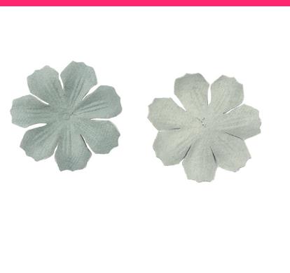 500PCS Velvet microfiber leather flower piece three-dimensional three-petal flower piece fabric pressed petal hair accessories diy material  DX02