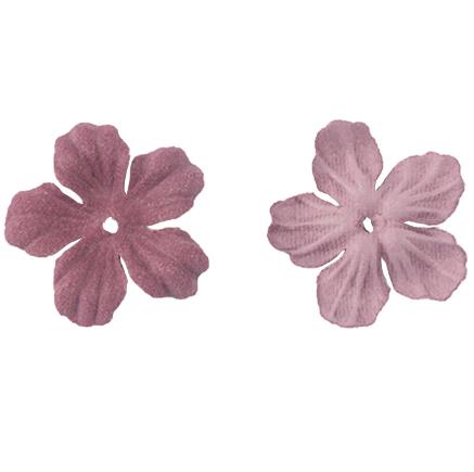 500PCS   Hot-selling clip hair accessories headdress head flower material package jewelry accessories DIY microfiber leather five-petal flower piece DX06