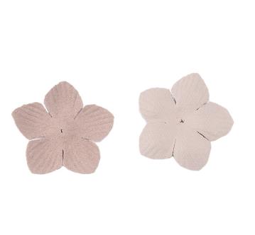 500pcs  Hot-selling clip hair accessories headdress head flower material package jewelry accessories microfiber leather 5 petal flower piece DX07