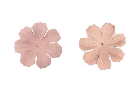 500PCS Velvet microfiber leather flower piece three-dimensional three-petal flower piece fabric pressed petal hair accessories diy material  DX02