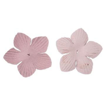 500pcs  Hot-selling clip hair accessories headdress head flower material package jewelry accessories microfiber leather 5 petal flower piece DX07