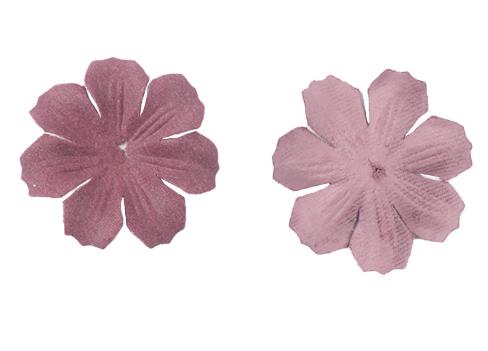 500PCS Velvet microfiber leather flower piece three-dimensional three-petal flower piece fabric pressed petal hair accessories diy material  DX02