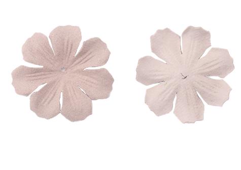 500PCS Velvet microfiber leather flower piece three-dimensional three-petal flower piece fabric pressed petal hair accessories diy material  DX02