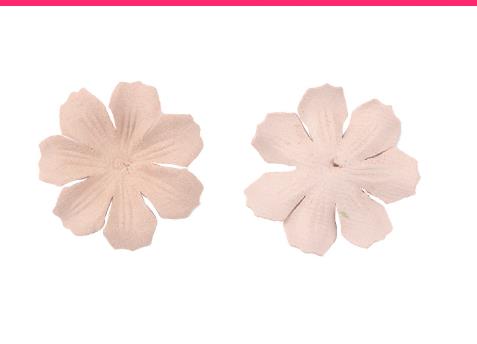 500PCS Velvet microfiber leather flower piece three-dimensional three-petal flower piece fabric pressed petal hair accessories diy material  DX02