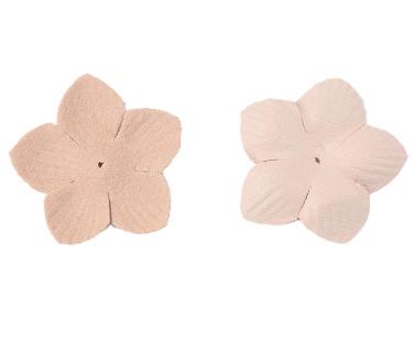 500pcs  Hot-selling clip hair accessories headdress head flower material package jewelry accessories microfiber leather 5 petal flower piece DX07