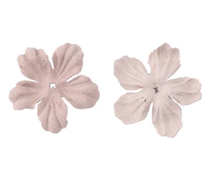 500PCS   Hot-selling clip hair accessories headdress head flower material package jewelry accessories DIY microfiber leather five-petal flower piece DX06