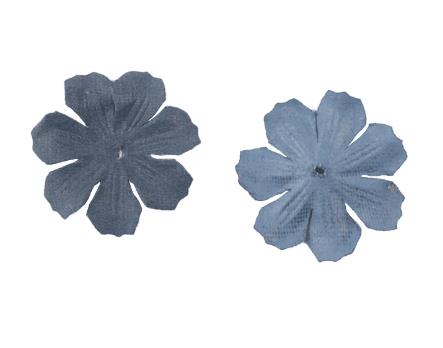 500PCS Velvet microfiber leather flower piece three-dimensional three-petal flower piece fabric pressed petal hair accessories diy material  DX02