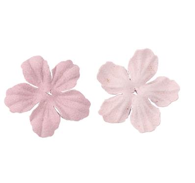 500PCS   Hot-selling clip hair accessories headdress head flower material package jewelry accessories DIY microfiber leather five-petal flower piece DX06