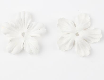 500PCS   Hot-selling clip hair accessories headdress head flower material package jewelry accessories DIY microfiber leather five-petal flower piece DX06