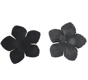 500pcs  Hot-selling clip hair accessories headdress head flower material package jewelry accessories microfiber leather 5 petal flower piece DX07