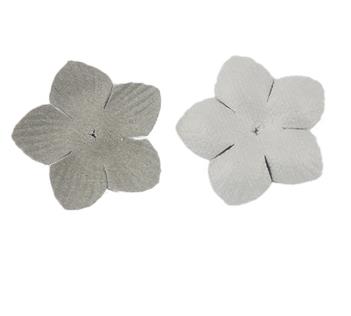 500pcs  Hot-selling clip hair accessories headdress head flower material package jewelry accessories microfiber leather 5 petal flower piece DX07