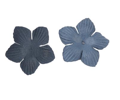 500pcs  Hot-selling clip hair accessories headdress head flower material package jewelry accessories microfiber leather 5 petal flower piece DX07