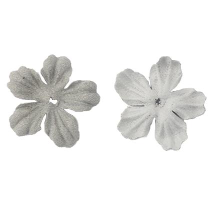 500PCS   Hot-selling clip hair accessories headdress head flower material package jewelry accessories DIY microfiber leather five-petal flower piece DX06