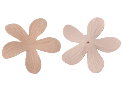 500PCS  Popular flower pieces microfiber leather flower petals flower pieces hair accessories clip materials clothing bags packaging accessories DX12