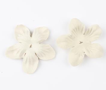 500PCS  DIY cloth flower material leather embossed flower piece handmade five-petal flower piece headband hairpin accessories  DX11