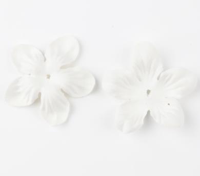 500PCS  DIY cloth flower material leather embossed flower piece handmade five-petal flower piece headband hairpin accessories  DX11