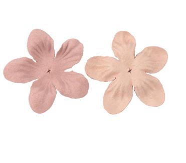 500PCS  DIY cloth flower material leather embossed flower piece handmade five-petal flower piece headband hairpin accessories  DX11