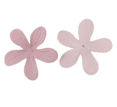 500PCS  Popular flower pieces microfiber leather flower petals flower pieces hair accessories clip materials clothing bags packaging accessories DX12