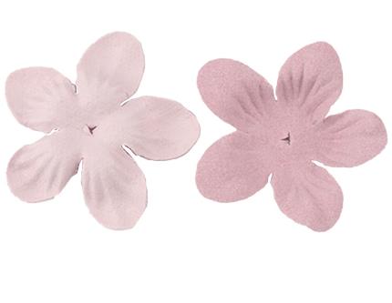 500PCS  DIY cloth flower material leather embossed flower piece handmade five-petal flower piece headband hairpin accessories  DX11