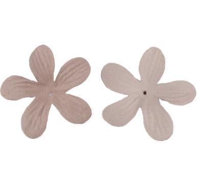 500PCS  Popular flower pieces microfiber leather flower petals flower pieces hair accessories clip materials clothing bags packaging accessories DX12