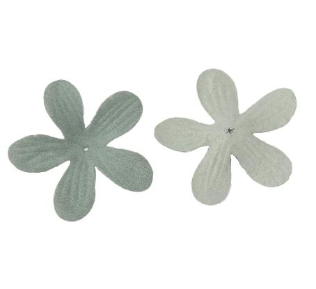 500PCS  Popular flower pieces microfiber leather flower petals flower pieces hair accessories clip materials clothing bags packaging accessories DX12
