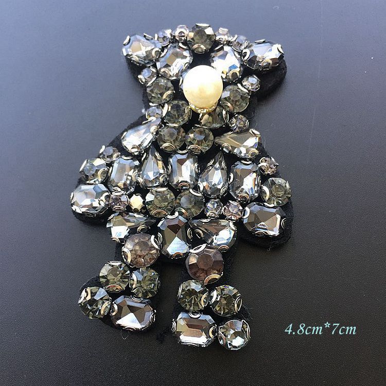 5PCS  Fashion handmade beaded beads sequins flowers set of cloth apparel DIY decoration clothing accessories ZA28