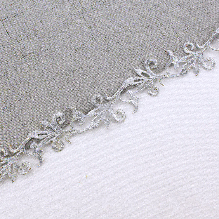 Custom design gold silver lace applique bodice applique embroidery patch lace fabric patch CB10