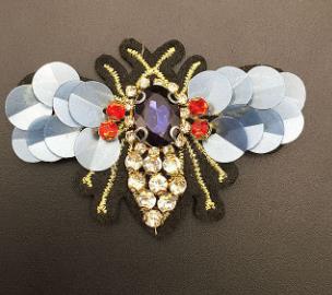 10PCS Handmade Beaded Sequin Bee Cloth Patch Embroidery Children Cartoon Clothing Accessories Patch DIY ZA43