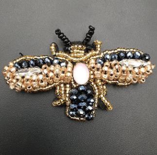 10PCS Handmade Beaded Sequin Bee Cloth Patch Embroidery Children Cartoon Clothing Accessories Patch DIY ZA43